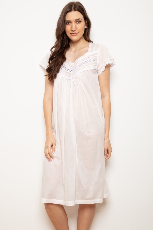 Ravena Cotton Voile Short Sleeve Nightdress